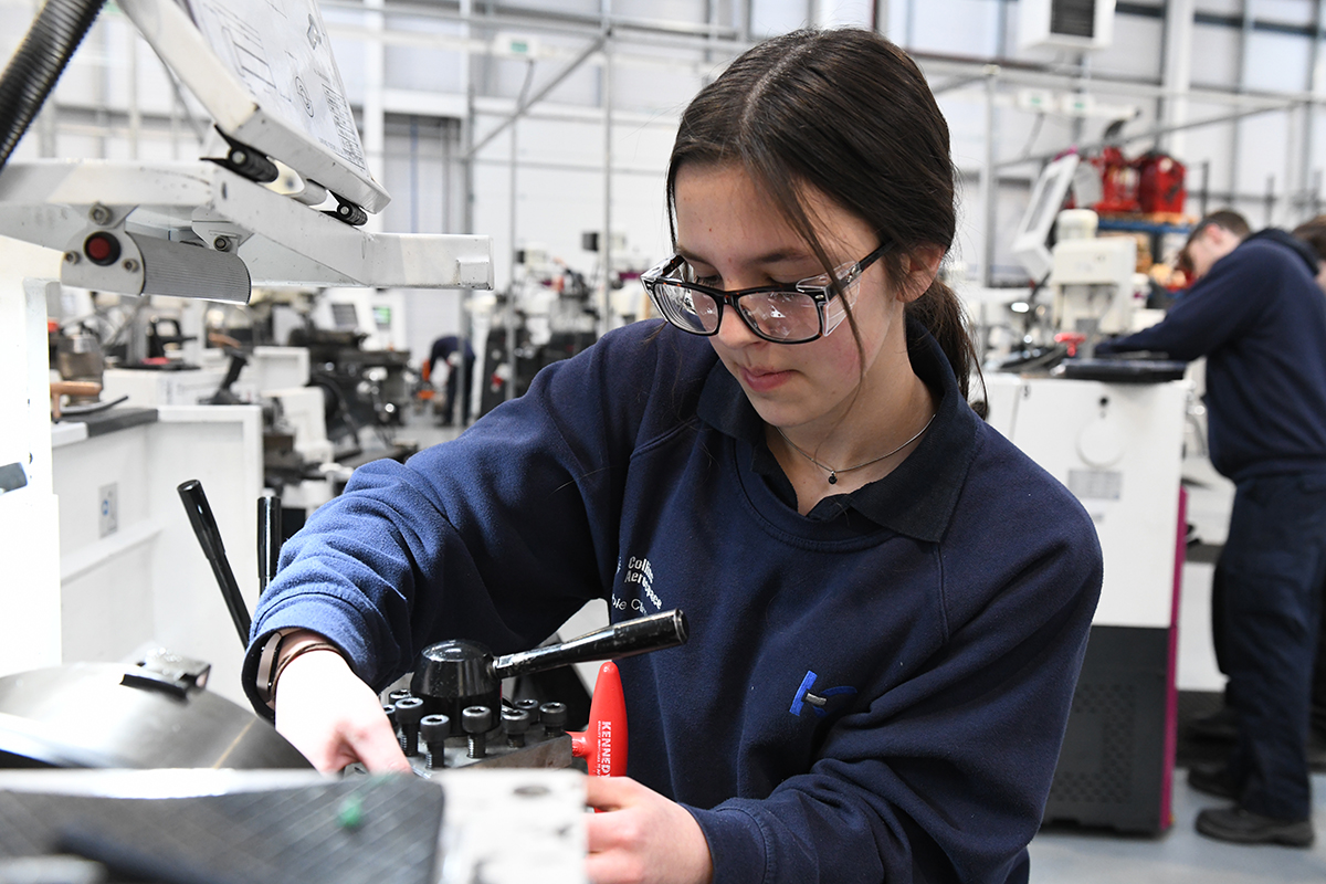 Apprentice Abbie Clinton, aged 16, is benefiting from In-Comm’s new training academy in her home town of Telford